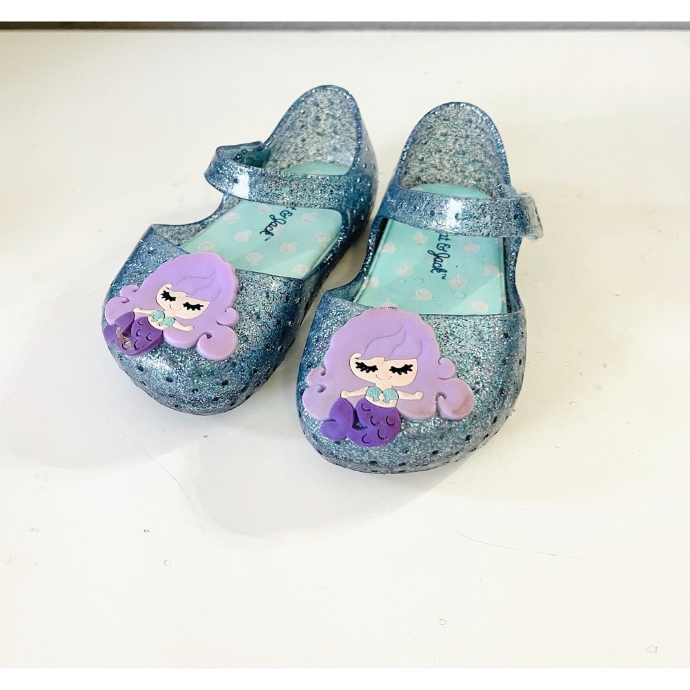 cat and jack mermaid jelly‎ sandal shoes